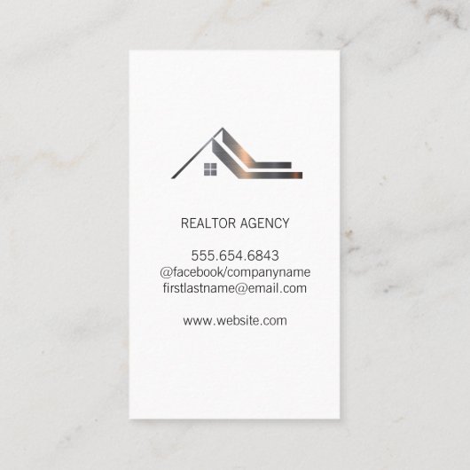 実在不動産ロゴ |企業の | 名刺 (裏面)