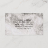 実在不動産ロゴ |大理石トリム | Lux名刺 名刺 (裏面)