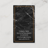 実在不動産ロゴ |大理石レザー 名刺 (裏面)