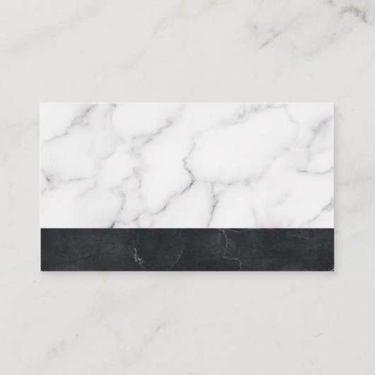 実在不動産ロゴ |大理石背景 名刺 (裏面)