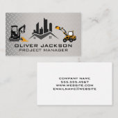 実在不動産ロゴ | 建築車 | スチール 名刺 (正面/裏面)