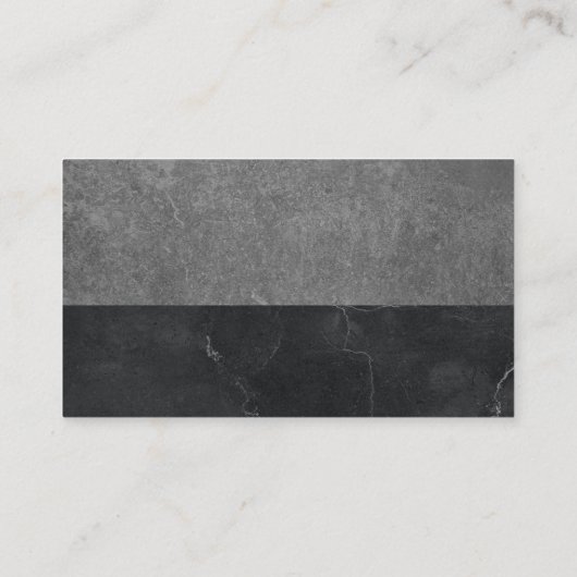 実在不動産ロゴ | 石板マーブル 名刺 (裏面)
