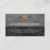 実在不動産ロゴ | 石板マーブル 名刺 (正面)
