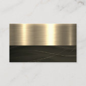 実在不動産ロゴ | 金ゴールド金属 名刺 (裏面)