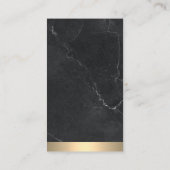 実在不動産ロゴ |金ゴールド |大理石 名刺 (裏面)