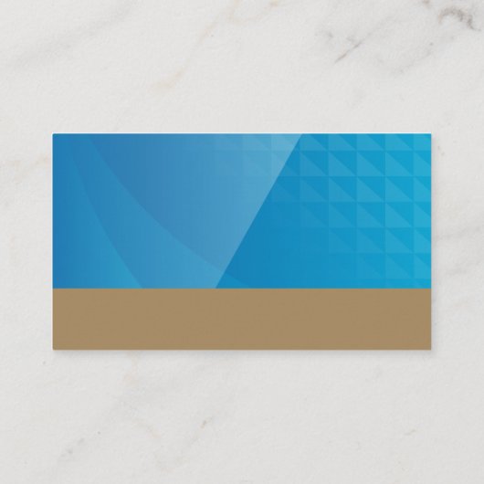 実在不動産ロゴ |青い幾何学的 名刺 (裏面)