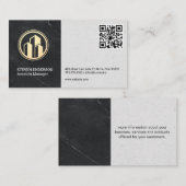 実在不動産ロゴ | QRコード 名刺 (正面/裏面)