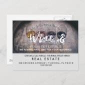 実在不動産ワイン紹介 案内ポストカード (正面/裏面)