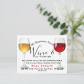 実在不動産ワイン紹介 案内ポストカード (スタンド正面)