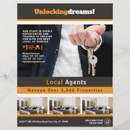 実在不動産不動産のカスタマイズ可能なチラシ チラシ