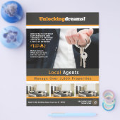 実在不動産不動産のカスタマイズ可能なチラシ チラシ (シングル)