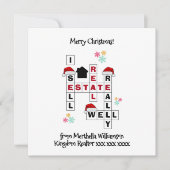実在不動産不動産仲介業者ギフトCHRISTMASカード (正面)