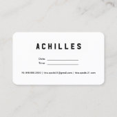 実在不動産不動産仲介業者名刺 名刺 (裏面)