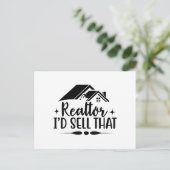 実在不動産不動産仲介業者葉書 ポストカード (スタンド正面)