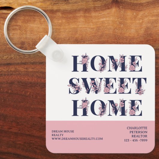 実在不動産不動産仲介業者買い手クローズ贈答品 キーホルダー (正面)