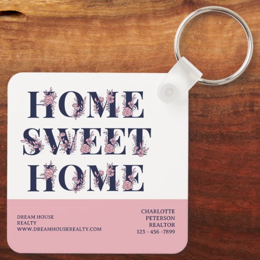 実在不動産不動産仲介業者買い手クローズ贈答品 キーホルダー (裏面)