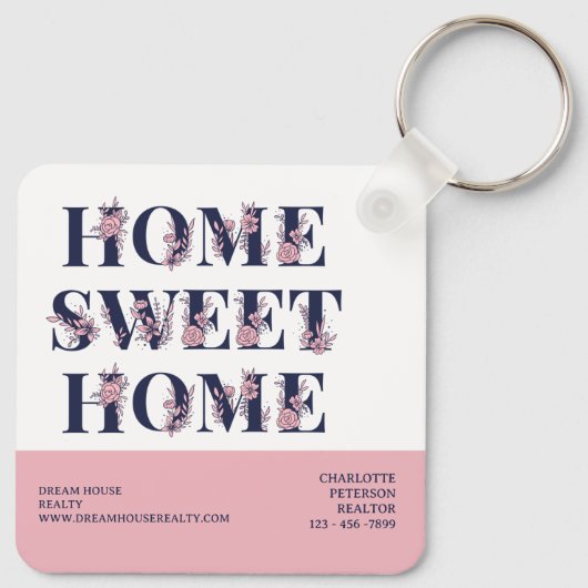 実在不動産不動産仲介業者買い手クローズ贈答品 キーホルダー (裏面)