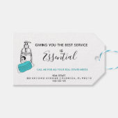 実在不動産代理ポップ・アートの人 ギフトタグ (正面(横))