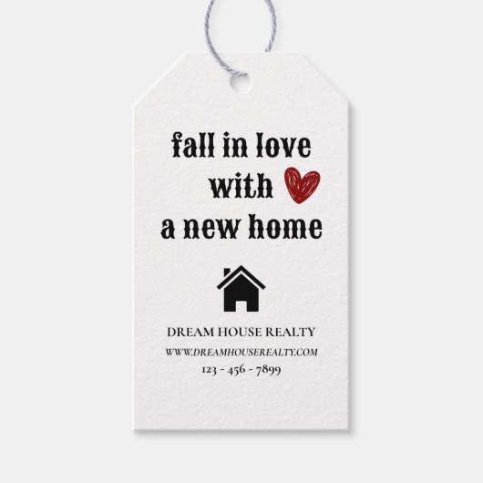 実在不動産代理店促進バレンタインデー ギフトタグ (正面)