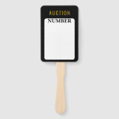 実在不動産代理店入札オークションパドル ハンドファン (正面)