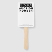 実在不動産代理店入札オークションパドル ハンドファン (裏面)
