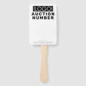 実在不動産代理店入札オークションパドル ハンドファン (正面)