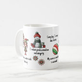 実在不動産代理店肯定クリスマス コーヒーマグカップ (正面左)