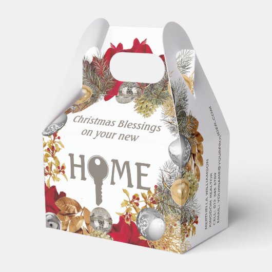 実在不動産代理店閉店クリスマス フェイバーボックス (正面サイド)