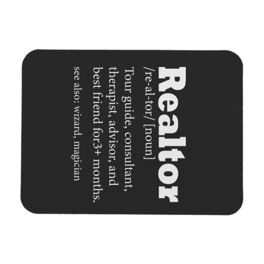 実在不動産仲介業者おもしろい引用文 マグネット (横)