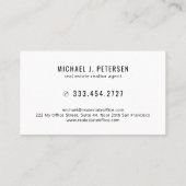 実在不動産仲介業者モダンプロフェッショナル 名刺 (裏面)