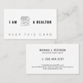 実在不動産仲介業者モダンプロフェッショナル 名刺 (正面/裏面)