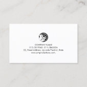 実在不動産仲介業者不動産事業 名刺 (裏面)