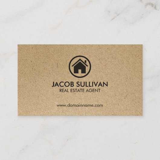 実在不動産仲介業者不動産 名刺 (正面)