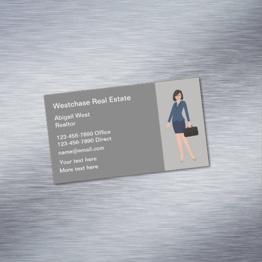 実在不動産仲介業者用不動産代理商カード マグネット名刺 (インサイチュ)