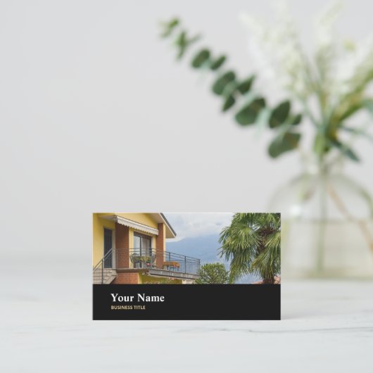 実在不動産仲介業者鑑定士 名刺 (スタンド正面)