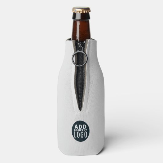 実在不動産会社が私を閉じる追加ロゴを表示 ボトルクーラー (ボトル裏面)