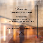 実在不動産会社カスタム不動産営業時間 ウィンドウサイン (シート2)