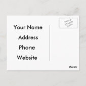 実在不動産取次広告会社の郵便 ポストカード (裏面)