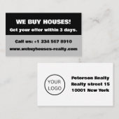 実在不動産売り買手 名刺 (正面/裏面)