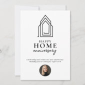 実在不動産屋ハッピーホームアニバーサリーモダン ノートカード (正面)