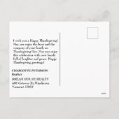 実在不動産屋ハッピー感謝祭 シーズンポストカード (裏面)