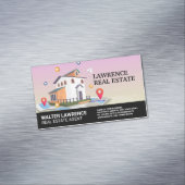 実在不動産建物マップとアイコン マグネット名刺 (インサイチュ)