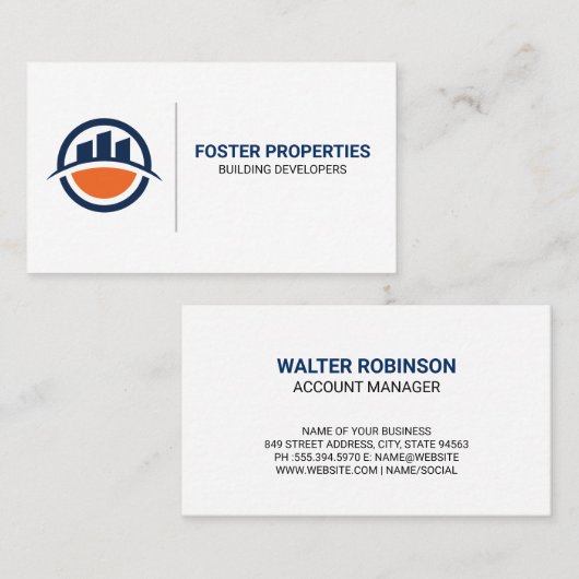 実在不動産建物 | プロパティの名刺 名刺 (正面/裏面)