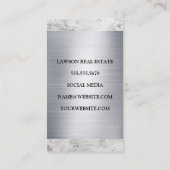 実在不動産建物 | 大理石メタル 予約カード (裏面)