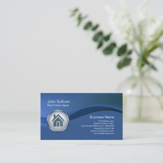 実在不動産投資住宅アイコン 名刺 (スタンド正面)