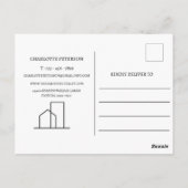 実在不動産業者の紹介 ポストカード (裏面)