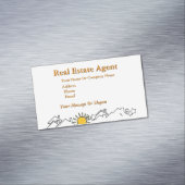 実在不動産業者ホワイト マグネット名刺 (インサイチュ)