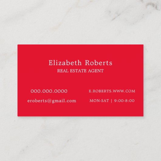 実在不動産業者レッド 名刺 (裏面)