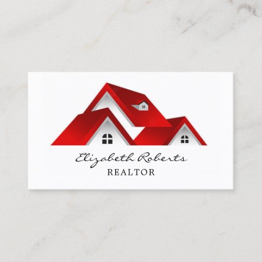 実在不動産業者レッド 名刺 (正面)