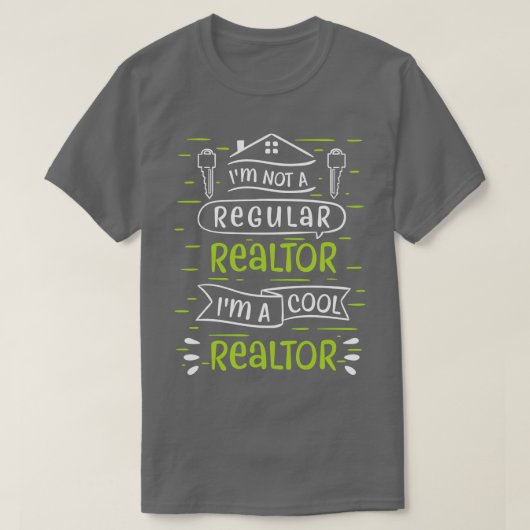 実在不動産業者2 Tシャツ (デザイン正面)